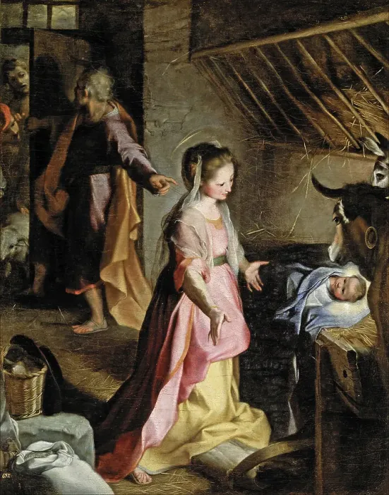 Framed Print : Nativity. Artist: Barocci, Federigo (1528-1612) Framed Print : Nativity. Artist: Barocci, Federigo (1528-1612)