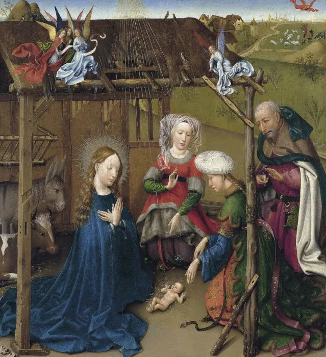 Framed Print : The Nativity. Artist: Daret, Jacques (ca 1404-ca 1470) Framed Print : The Nativity. Artist: Daret, Jacques (ca 1404-ca 1470)