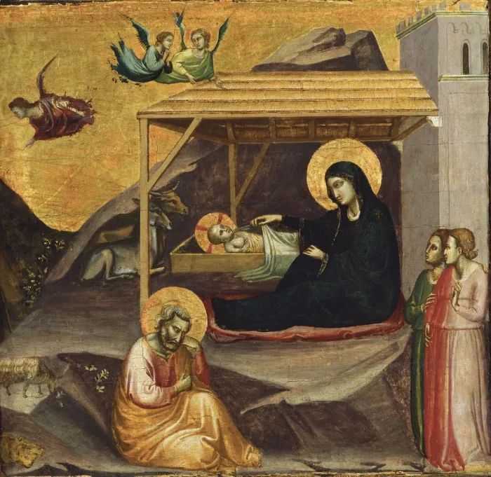 Framed Print : Nativity. Artist: Gaddi, Taddeo (ca 1290-1366) Framed Print : Nativity. Artist: Gaddi, Taddeo (ca 1290-1366)