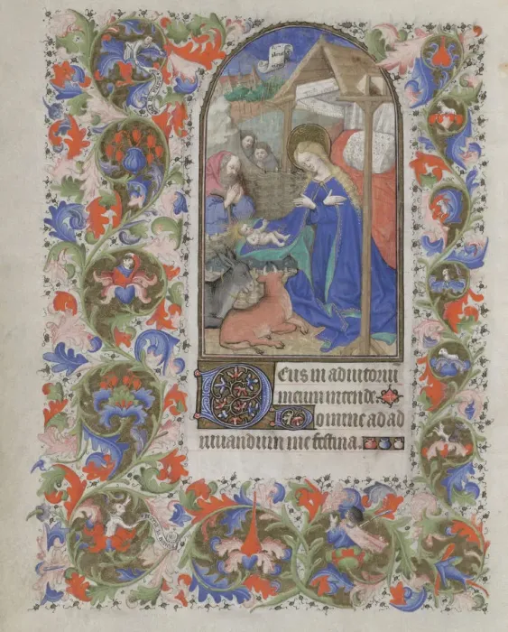 Framed Print : Nativity (Book of Hours), 1440-1460. Artist: Bedford Master (active 1405-1465) Framed Print : Nativity (Book of Hours), 1440-1460. Artist: Bedford Master (active 1405-1465)
