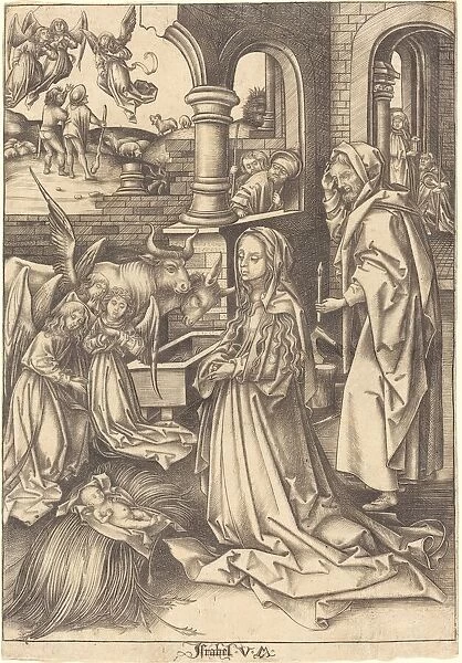 The Nativity, c. 1490  /  1500. Creator: Israhel van Meckenem