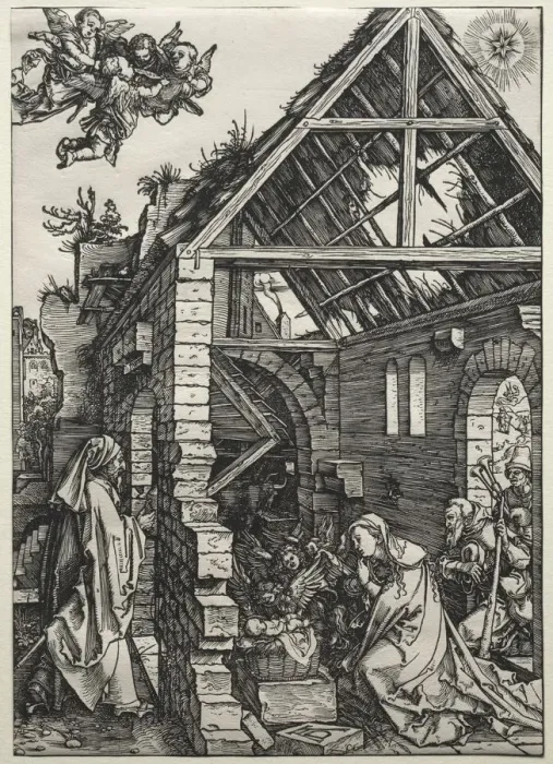Framed Print : The Nativity, c. 1502-1503. Creator: Albrecht Dürer (German, 1471-1528) Framed Print : The Nativity, c. 1502-1503. Creator: Albrecht Dürer (German, 1471-1528)