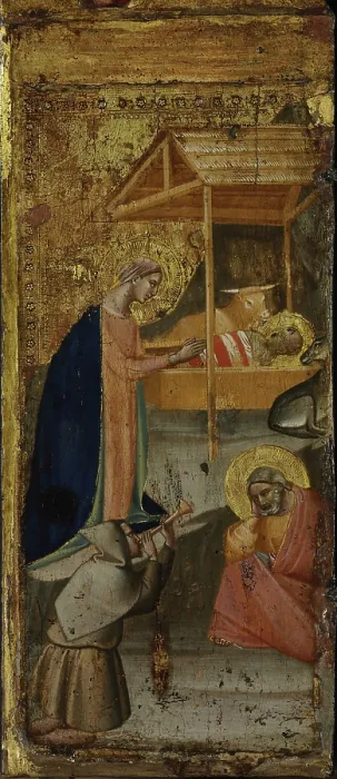 Framed Print : The Nativity, c1340. Creator: Gaddi, Taddeo (ca 1290-1366) Framed Print : The Nativity, c1340. Creator: Gaddi, Taddeo (ca 1290-1366)