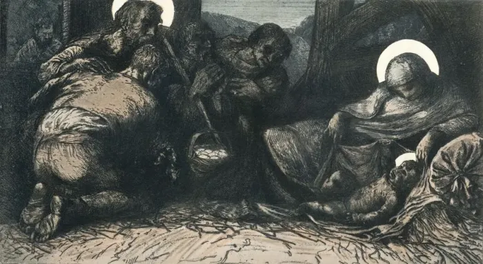 Framed Print : The Nativity, c1900 (1903-1904). Artist: Charles Holroyd Framed Print : The Nativity, c1900 (1903-1904). Artist: Charles Holroyd