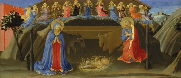 Framed Print : The Nativity, ca. 1433-34. Creator: Zanobi di Benedetto Strozzi Framed Print : The Nativity, ca. 1433-34. Creator: Zanobi di Benedetto Strozzi
