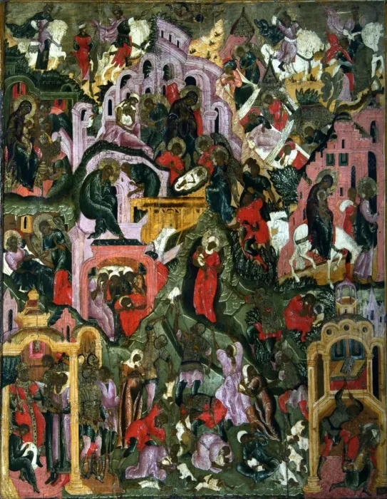 Framed Print : The Nativity of Christ (The Holy Night), Second Half of the 17th cen Artist: Russian icon Framed Print : The Nativity of Christ (The Holy Night), Second Half of the 17th cen Artist: Russian icon