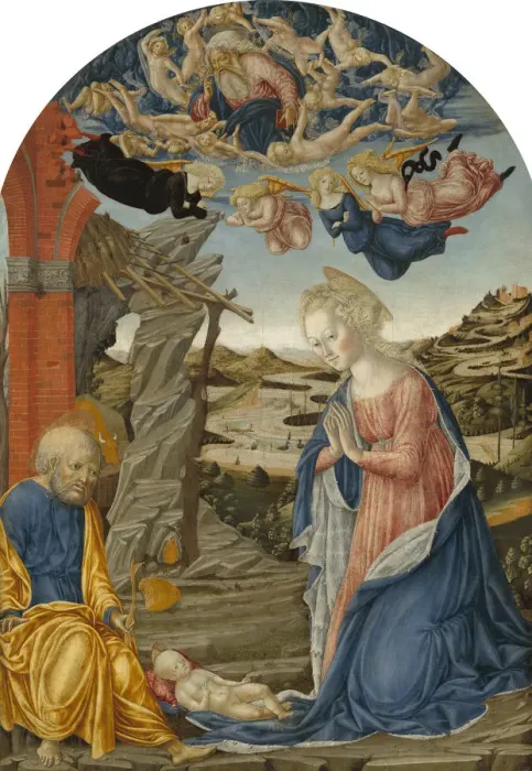 Framed Print : The Nativity. Creator: Francesco di Giorgio Martini Framed Print : The Nativity. Creator: Francesco di Giorgio Martini