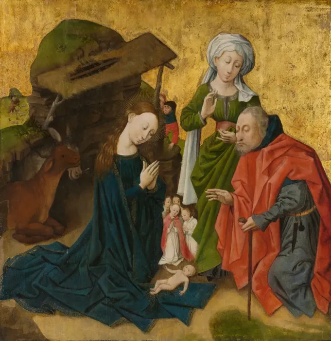 Framed Print : The Nativity. Creator: South Netherlandish Painter (ca. 1460) Framed Print : The Nativity. Creator: South Netherlandish Painter (ca. 1460)