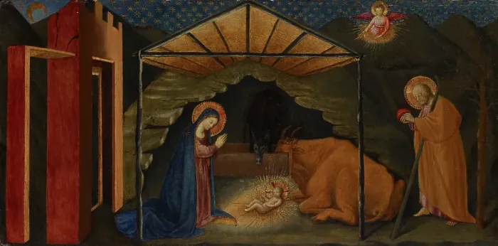 Framed Print : Nativity, date unknown. Creator: Imitator of Fra Angelico