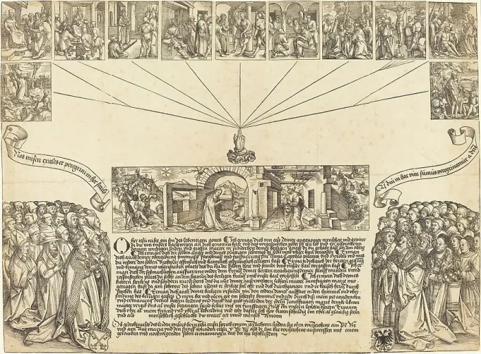 Framed Print : The Nativity and Passion of Christ, 1511. Creator: Wolf Traut Framed Print : The Nativity and Passion of Christ, 1511. Creator: Wolf Traut