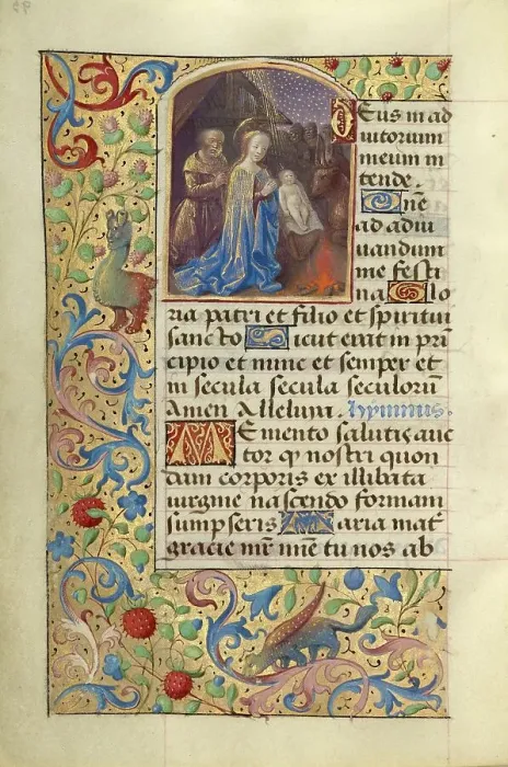 Framed Print : Nativity; Poncher Hours, about 1500. Creator: Master of the Chronique Scandaleuse Framed Print : Nativity; Poncher Hours, about 1500. Creator: Master of the Chronique Scandaleuse