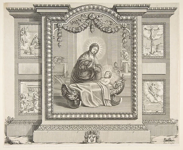 The Nativity with Scenes of The Annunciation, The Adoration of the Shepherds, The Cruci