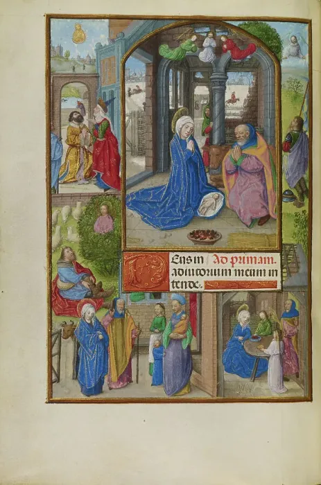 Framed Print : The Nativity; Spinola Hours, about 1510-1520. Creator: Master of the Dresden Prayer Book Framed Print : The Nativity; Spinola Hours, about 1510-1520. Creator: Master of the Dresden Prayer Book