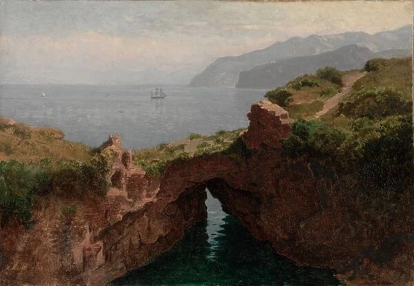 Natural Arch, Capri, 1856. Creator: William Stanley Haseltine (American, 1835-1900)