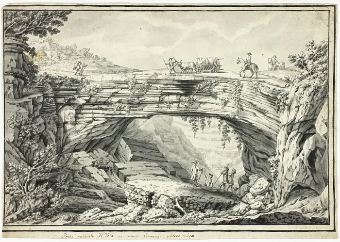 Framed Print : Natural Bridge of Veia in the Veronese Hills, Near Lugo, n.d. Creator: Unknown Framed Print : Natural Bridge of Veia in the Veronese Hills, Near Lugo, n.d. Creator: Unknown