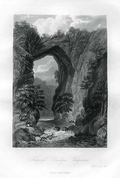 Natural Bridge, Virginia, USA, 1855