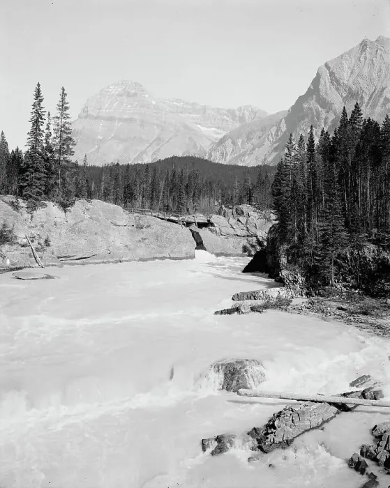 Framed Print : Natural bridge, Wapta River, British Columbia, c1902. Creator: Unknown Framed Print : Natural bridge, Wapta River, British Columbia, c1902. Creator: Unknown
