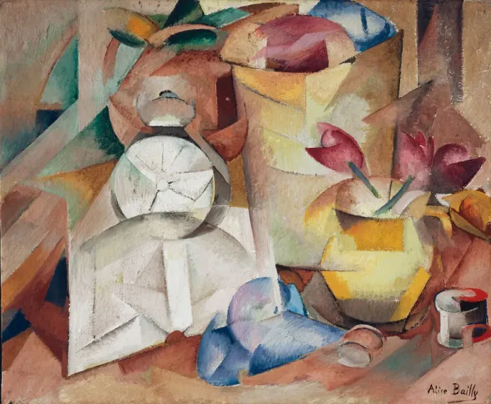 Framed Print : Nature morte au reveil-matin, 1913. Creator: Bailly, Alice (1872-1938) Framed Print : Nature morte au reveil-matin, 1913. Creator: Bailly, Alice (1872-1938)