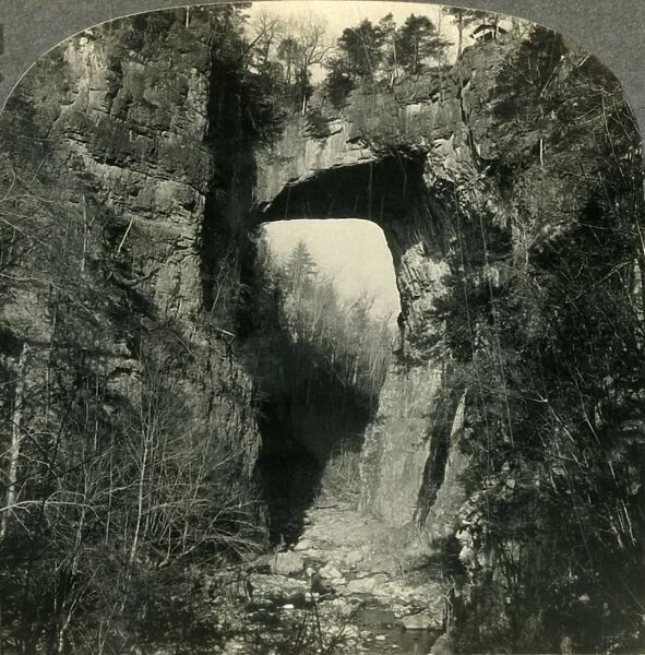 One of Natures Curiosities, the Natural Bridge in Virginia, c1930s. Creator: Unknown