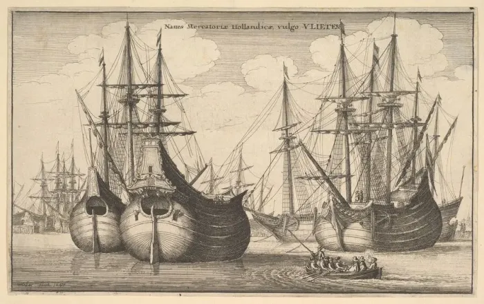 Framed Print : Naues MercantoriaeHollandicae, vulgo VLIETEN (Dutch Freighters or Flutes), 1647 Framed Print : Naues MercantoriaeHollandicae, vulgo VLIETEN (Dutch Freighters or Flutes), 1647