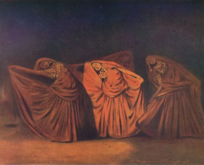 Framed Print : Nautch Girls at Delhi, 1905. Artist: Mortimer Luddington Menpes Framed Print : Nautch Girls at Delhi, 1905. Artist: Mortimer Luddington Menpes