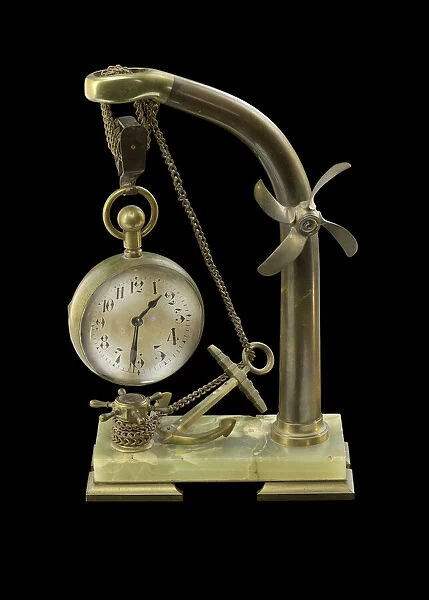 Nautical clock gifted from Pres. Theodore Roosevelt to William L. Houston, 1905-1919
