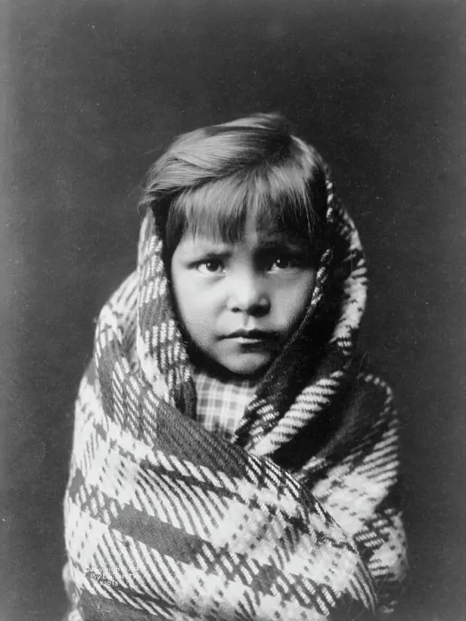Framed Print : Navaho child, c1905. Creator: Edward Sheriff Curtis