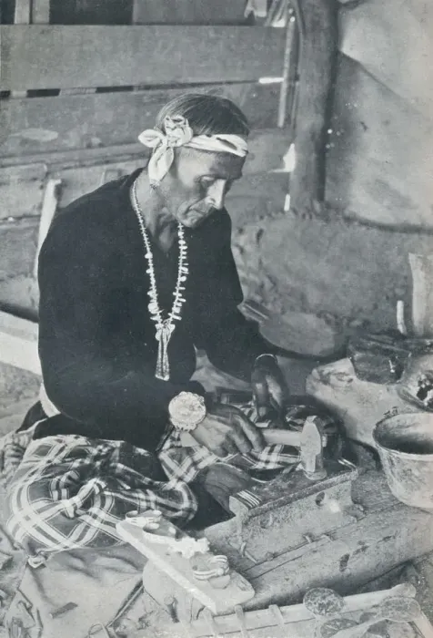 Framed Print : Navajo Silver and Turquoise Jewellery, 1931 Framed Print : Navajo Silver and Turquoise Jewellery, 1931