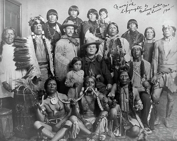 Navajos, 1904, c1905. Creator: Edward Sheriff Curtis