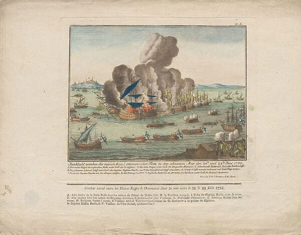 Naval battle between the Russian and Ottoman fleet in the Black Sea on June 28 and 29