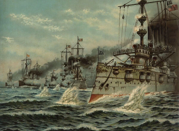 Naval Battle of Santiago de Cuba, 1898, navy from Spain and from the United States of America