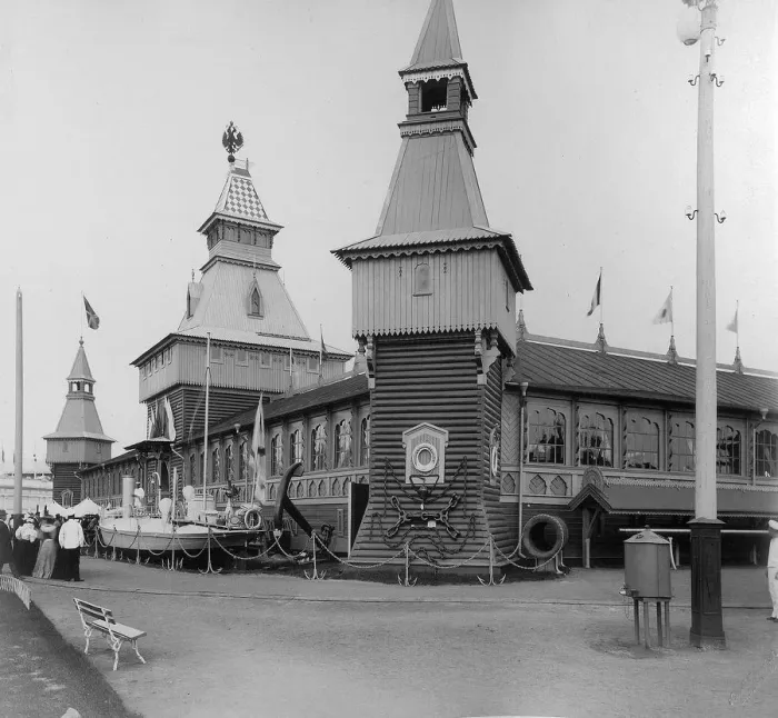 Framed Print : Naval Corner, the All-Russia Exhibition, Nizhny Novgorod, Russia, 1896. Artist: Maxim Dmitriev Framed Print : Naval Corner, the All-Russia Exhibition, Nizhny Novgorod, Russia, 1896. Artist: Maxim Dmitriev