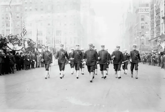 Framed Print : Naval Parade, between c1910 and c1915. Creator: Bain News Service Framed Print : Naval Parade, between c1910 and c1915. Creator: Bain News Service