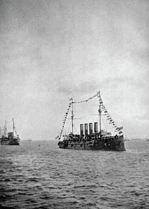 Framed Print : Naval review off the coast of Portsmouth, 1907 (1908). Artist: Queen Alexandra Framed Print : Naval review off the coast of Portsmouth, 1907 (1908). Artist: Queen Alexandra