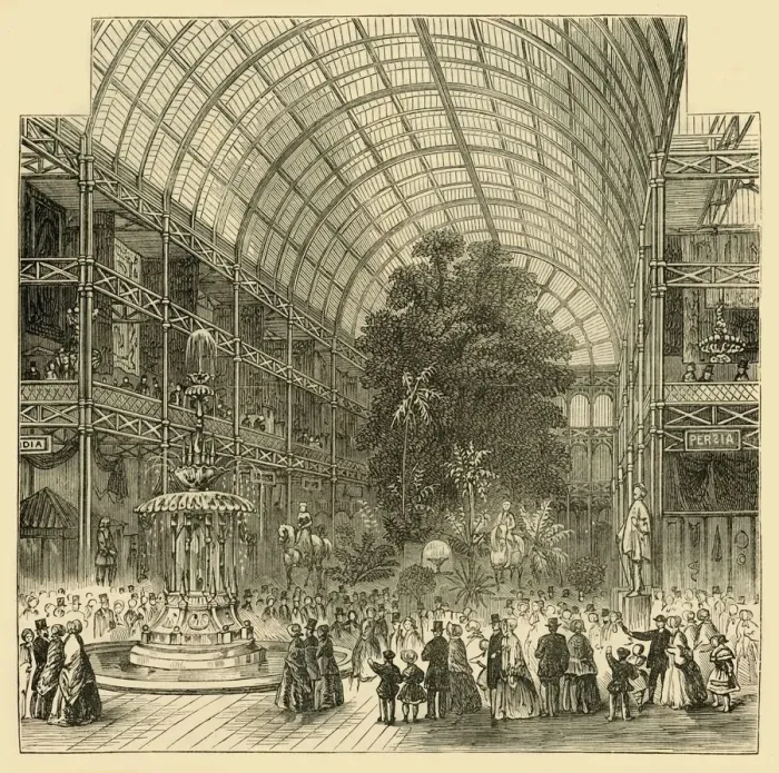 Framed Print : Nave of the Great Exhibition of 1851, (c1876). Creator: Unknown Framed Print : Nave of the Great Exhibition of 1851, (c1876). Creator: Unknown