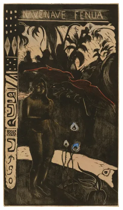 Framed Print : Nave nave fenua (Delightful Land), from the Noa Noa Suite, 1893 / 94. Creator: Paul Gauguin Framed Print : Nave nave fenua (Delightful Land), from the Noa Noa Suite, 1893 / 94. Creator: Paul Gauguin
