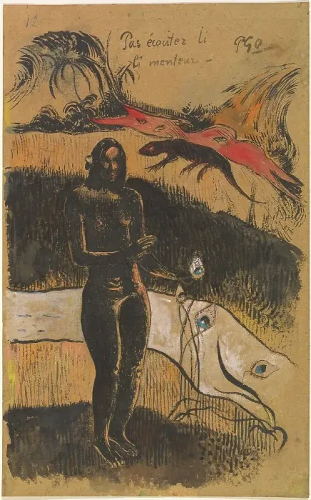 Framed Print : Nave Nave Fenua, probably 1894. Creator: Paul Gauguin Framed Print : Nave Nave Fenua, probably 1894. Creator: Paul Gauguin