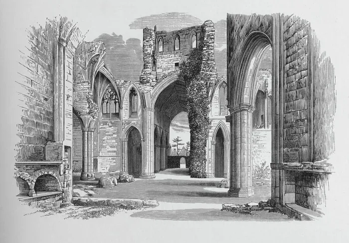 Framed Print : Nave and North and South Aisle, Melrose Abbey, c1880, (1897). Artist: Alexander Francis Lydon Framed Print : Nave and North and South Aisle, Melrose Abbey, c1880, (1897). Artist: Alexander Francis Lydon