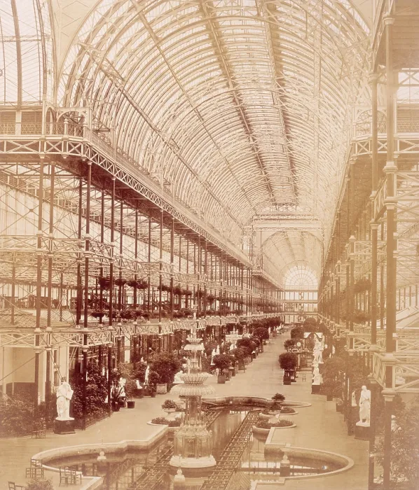 Framed Print : The Nave from the South end, Crystal Palace, Sydenham, 1852-1854. Creator: Philip Henry Delamotte. The Nave from the South end, Crystal Palace, Sydenham, 1852-1854 Framed Print : The Nave from the South end, Crystal Palace, Sydenham, 1852-1854. Creator: Philip Henry Delamotte. The Nave from the South end, Crystal Palace, Sydenham, 1852-1854