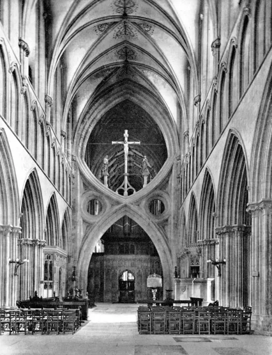 Framed Print : The Nave, Wells Cathedral, Somerset, England, 1924-1926. Artist: Francis Frith & Co Framed Print : The Nave, Wells Cathedral, Somerset, England, 1924-1926. Artist: Francis Frith & Co