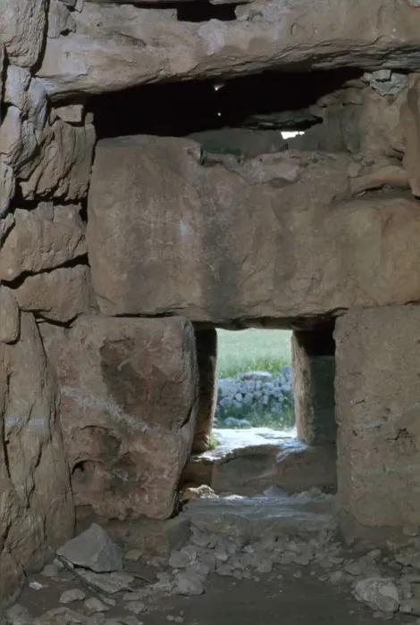 Framed Print : Naveta at Els Tudons, an interior view, c. 2000 BC Framed Print : Naveta at Els Tudons, an interior view, c. 2000 BC