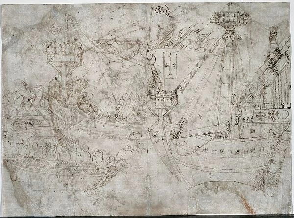 Navicella, c. 1410s. Creator: Parri Spinelli (Italian, 1387-c. 1453)