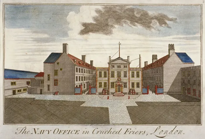 Framed Print : The Navy Office in Crutched Friars, City of London, 1720 Framed Print : The Navy Office in Crutched Friars, City of London, 1720