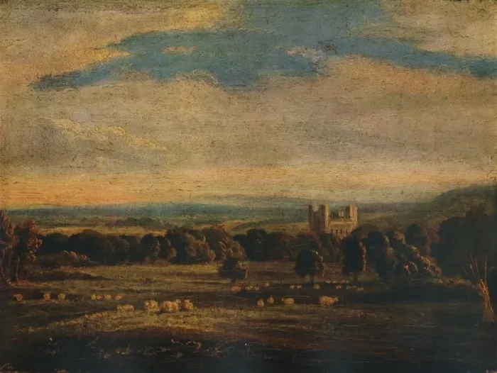 Framed Print : Naworth Castle, c1826. Artist: John Constable Framed Print : Naworth Castle, c1826. Artist: John Constable