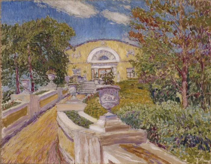 Framed Print : At the Naydenov Estate. Moscow, 1914. Artist: Perepletchikov, Vasili Vasilyevich (1863-1918) Framed Print : At the Naydenov Estate. Moscow, 1914. Artist: Perepletchikov, Vasili Vasilyevich (1863-1918)