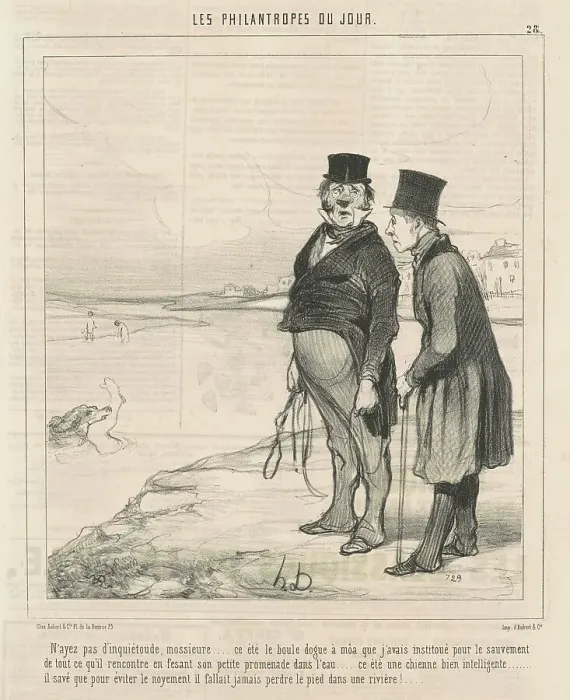 Framed Print : N'ayez pas d'inquiètoude... 19th century. Creator: Honore Daumier Framed Print : N'ayez pas d'inquiètoude... 19th century. Creator: Honore Daumier