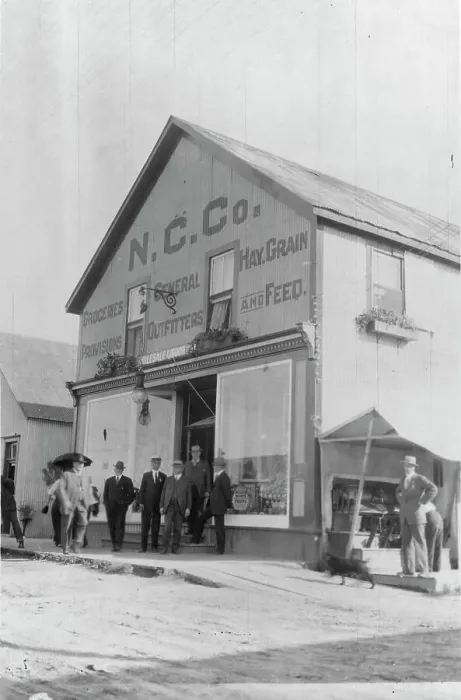 Framed Print : N.C. Co. General Store, between c1900 and 1916. Creator: Unknown Framed Print : N.C. Co. General Store, between c1900 and 1916. Creator: Unknown
