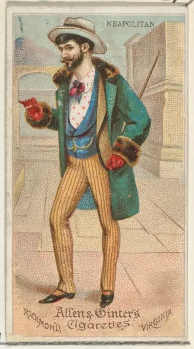 Framed Print : Neapolitan, from Worlds Dudes series (N31) for Allen & Ginter Cigarettes, 1888 Framed Print : Neapolitan, from Worlds Dudes series (N31) for Allen & Ginter Cigarettes, 1888