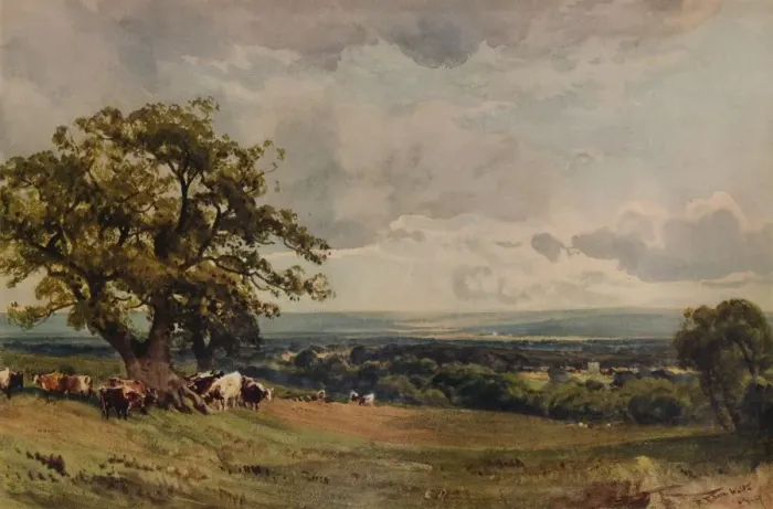 Framed Print : Near Ashford, Kent, 1907, (1938). Artist: Robert Thorne Waite Framed Print : Near Ashford, Kent, 1907, (1938). Artist: Robert Thorne Waite