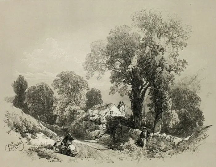 Framed Print : Near Bettws y Coed, N. Wales, from Picturesque Selections, 1860 Framed Print : Near Bettws y Coed, N. Wales, from Picturesque Selections, 1860